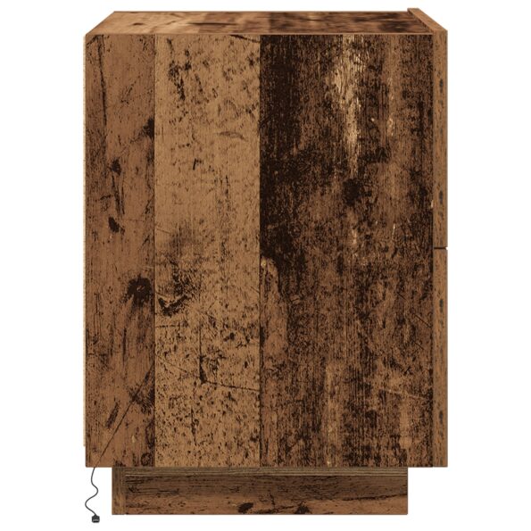 863058_9.jpg vidaXL Nočné stolíky s LED svetlami 2 ks Staré drevo 45x40x55 cm – Obrázok 9