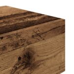 vidaXL nočný stolík s LED svetlami staré drevo 100x36x49 cm – Obrázok 11