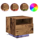 vidaXL Nočný stolík 2 pcs Staré drevo 40 x 39 x 37 cm Kompozitné drevo – Obrázok 4