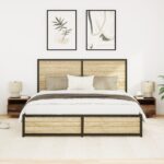 vidaXL Nočný stolík 2 pcs Staré drevo 40 x 39 x 37 cm Kompozitné drevo – Obrázok 5