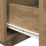 vidaXL Nočné stolíky s LED svetlami 2 ks Artisan dub 40x39x37 cm – Obrázok 11