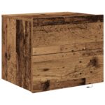 vidaXL Nočný stolík Staré drevo 50 x 39 x 41 cm Kompozitné drevo – Obrázok 2
