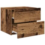 vidaXL Nočný stolík Staré drevo 50 x 39 x 41 cm Kompozitné drevo – Obrázok 5