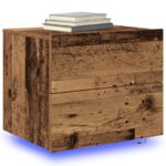 vidaXL Nočný stolík 2 pcs Staré drevo 50 x 39 x 41 cm Kompozitné drevo – Obrázok 3