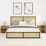 vidaXL Nočný stolík 2 pcs Staré drevo 50 x 39 x 41 cm Kompozitné drevo – Obrázok 5