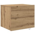 vidaXL Nočný stolík Remeselný dub 50 x 39 x 41 cm Kompozitné drevo – Obrázok 2
