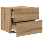 vidaXL Nočný stolík Remeselný dub 50 x 39 x 41 cm Kompozitné drevo – Obrázok 5