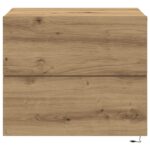 vidaXL Nočný stolík Remeselný dub 50 x 39 x 41 cm Kompozitné drevo – Obrázok 6