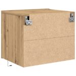 vidaXL Nočný stolík Remeselný dub 50 x 39 x 41 cm Kompozitné drevo – Obrázok 8