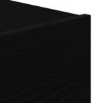 vidaXL Nočný stolík s LED nástenným osvetlením Čierny dub 50x39x41 cm – Obrázok 12