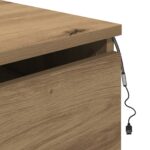 vidaXL Nástenná nočná skrinka Remeselný dub 50 x 36 x 30 cm – Obrázok 11