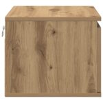 vidaXL Nástenná nočná skrinka Remeselný dub 50 x 36 x 30 cm – Obrázok 7