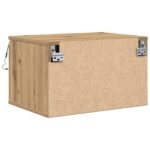 vidaXL Nástenná nočná skrinka Remeselný dub 50 x 36 x 30 cm – Obrázok 8