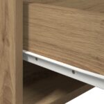 vidaXL Nástenná nočná skrinka Remeselný dub 50 x 36 x 30 cm – Obrázok 9