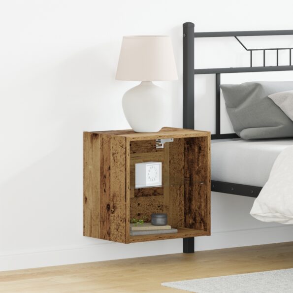 863090_1.jpg vidaXL Floating Shelf Staré Dřevo 40x28,5x40 cm Zmontované Dřevo – Obrázok 1
