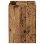 vidaXL Floating Shelf Staré Dřevo 40x28,5x40 cm Zmontované Dřevo – Obrázok 6
