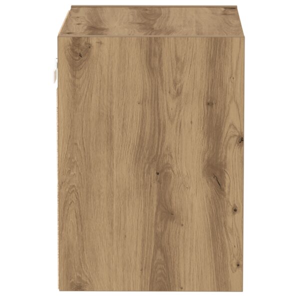 vidaXL Plávajúca polica Dubová 40x28,5x40 cm Inžinierske drevo – Obrázok 6