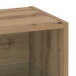 vidaXL Plávajúca polica Dubová 40x28,5x40 cm Inžinierske drevo – Obrázok 8