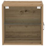 vidaXL Plávajúca polica 2 ks Umelecký dub 40x28,5x40 cm Kompozitné drevo – Obrázok 7