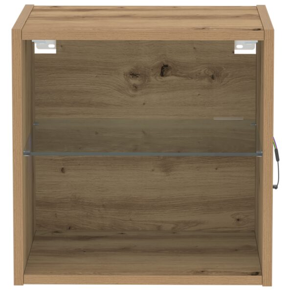 863093_7.jpg vidaXL Plávajúca polica 2 ks Umelecký dub 40x28,5x40 cm Kompozitné drevo – Obrázok 7