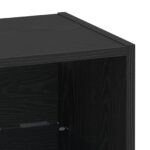 vidaXL Floating Shelf with LED Light 2 pcs Čierna 40 x 28,5 x 40 cm – Obrázok 10