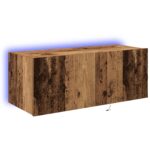 vidaXL TV nástenná skriňa Staré drevo 80 x 35 x 31 cm Kompozitné drevo – Obrázok 2
