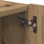 vidaXL TV stena skriňa s LED svetlami Artisan Oak 80x35x31 cm – Obrázok 10