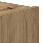 vidaXL TV stena skriňa s LED svetlami Artisan Oak 80x35x31 cm – Obrázok 11