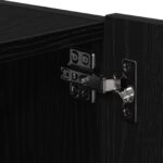 vidaXL TV nástenná skriňa s LED svetlami čierna dub 80x35x31 cm – Obrázok 10