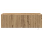 vidaXL TV nástenná skrinka s LED osvetlením Artisan Oak 100x35x31 cm – Obrázok 7