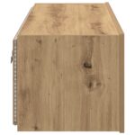 vidaXL TV nástenná skrinka s LED osvetlením Artisan Oak 100x35x31 cm – Obrázok 8