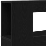 vidaXL LED hlavová doska s poličkou Čierny dub 120 x 18,5 x 103,5 cm – Obrázok 9