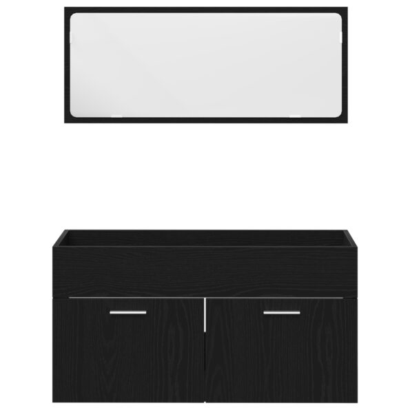 vidaXL 2-dielna kúpeľňová nábytková súprava čierny dub z umelého dreva – Obrázok 6