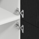 vidaXL Chladnička skriňa v čiernom dube - 60x57x207 cm – Obrázok 9