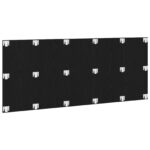 vidaXL Čelo postele Čierny dub 200x1,5x80 cm Zložené dielo – Obrázok 6