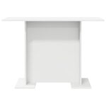 vidaXL Jedálenský stôl Biela 110 x 60 x 75 cm Kompozitné drevo – Obrázok 5