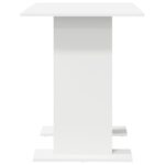 vidaXL Jedálenský stôl Biela 110 x 60 x 75 cm Kompozitné drevo – Obrázok 6