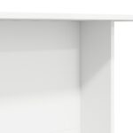 vidaXL Jedálenský stôl Biela 110 x 60 x 75 cm Kompozitné drevo – Obrázok 8