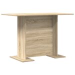 vidaXL Jedálenský stôl Sonoma dub 110 x 60 x 75 cm Kompozitné drevo – Obrázok 7