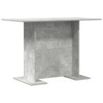 vidaXL Jedálenský stôl Betónová šedá 110 x 60 x 75 cm Kompozitné drevo – Obrázok 2