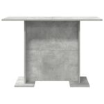 vidaXL Jedálenský stôl Betónová šedá 110 x 60 x 75 cm Kompozitné drevo – Obrázok 5