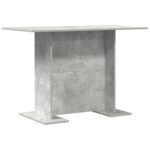 vidaXL Jedálenský stôl Betónová šedá 110 x 60 x 75 cm Kompozitné drevo – Obrázok 7