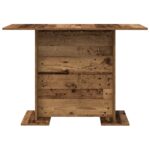 vidaXL Jedálenský stôl Staré drevo 110x60x75 cm Kompozitné drevo – Obrázok 5