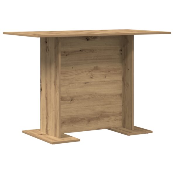 vidaXL Jedálenský stôl Artisan Oak 110x60x75 cm Kompozitné drevo – Obrázok 2