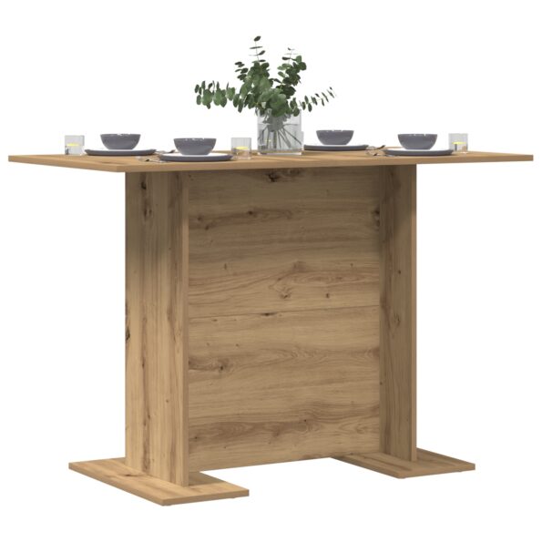 vidaXL Jedálenský stôl Artisan Oak 110x60x75 cm Kompozitné drevo – Obrázok 3