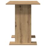 vidaXL Jedálenský stôl Artisan Oak 110x60x75 cm Kompozitné drevo – Obrázok 6