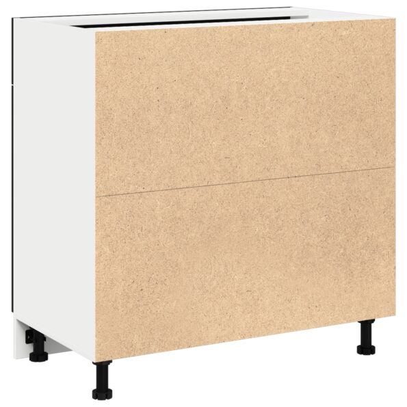 vidaXL Skrinka s zásuvkou v čiernej dubovej farbe, 80x46x81.5 cm, vyrobená z kompozitného dreva – Obrázok 6