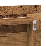 vidaXL Zrkadlová skriňa do kúpeľne s LED svetlom, staré drevo 80x37 cm – Obrázok 8