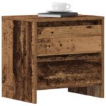vidaXL Nočný stolík so zásuvkou 2 pcs Staré drevo 45 x 34 x 44,5 cm – Obrázok 3