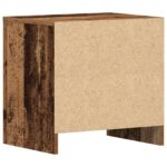 vidaXL Nočný stolík so zásuvkou 2 pcs Staré drevo 45 x 34 x 44,5 cm – Obrázok 9